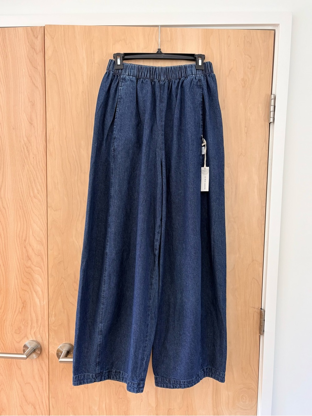 Le Bon Shoppe Parachute Pants in Denim Blue